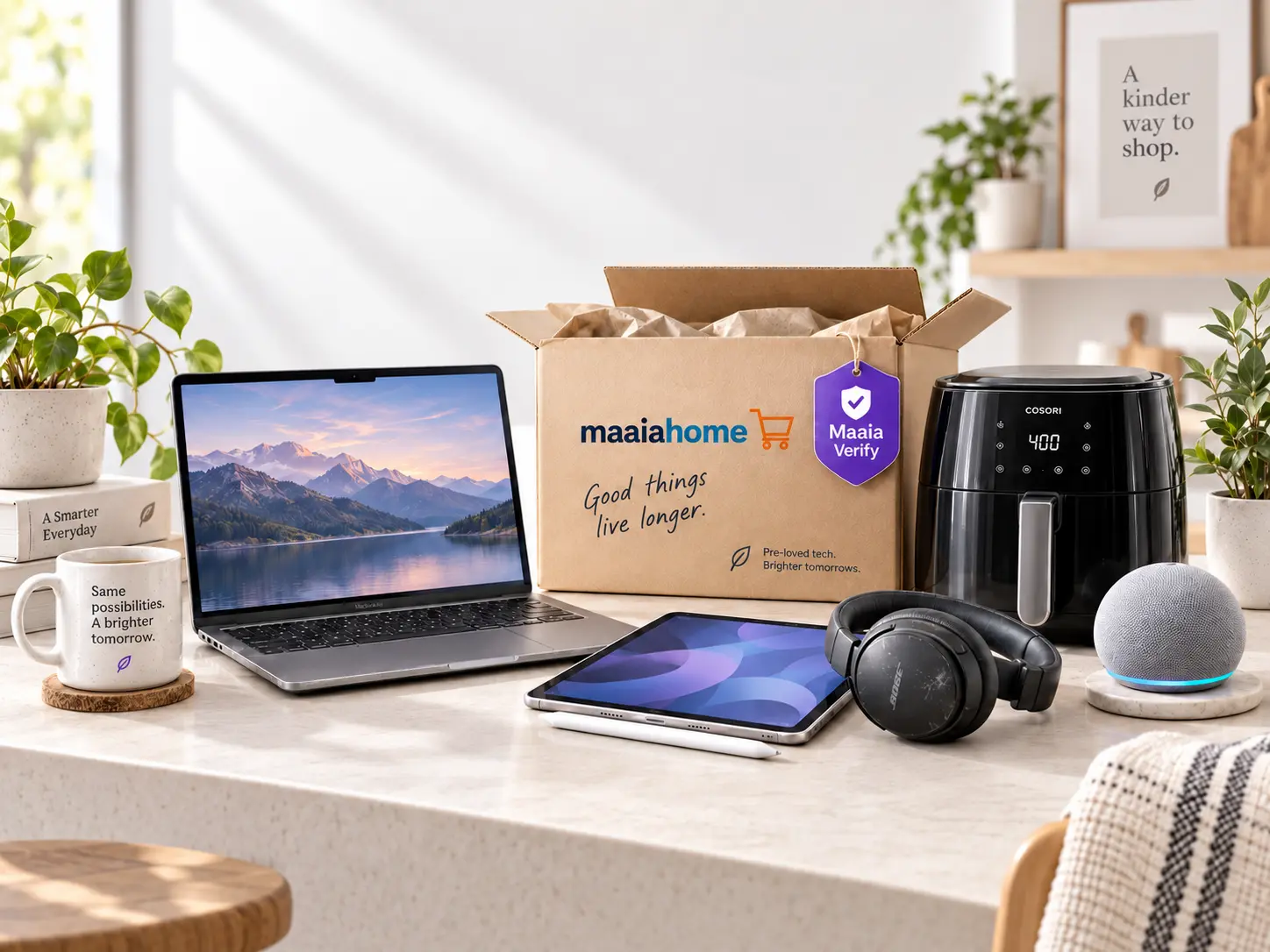 Pre-owned and open-box laptop, monitor, smart speaker and coffee maker for home and electronics